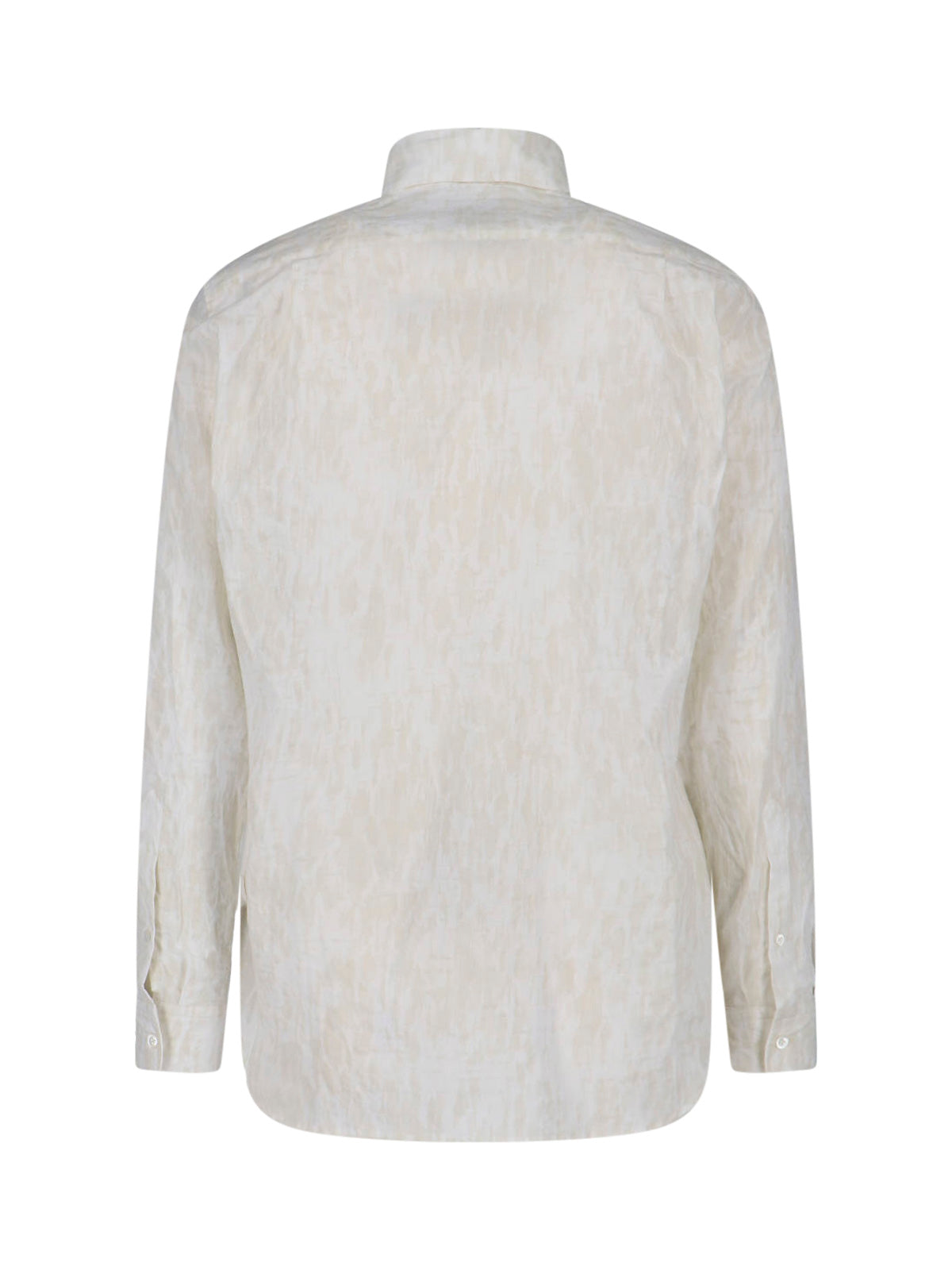 White Orb Cotton Blend Casual Shirt