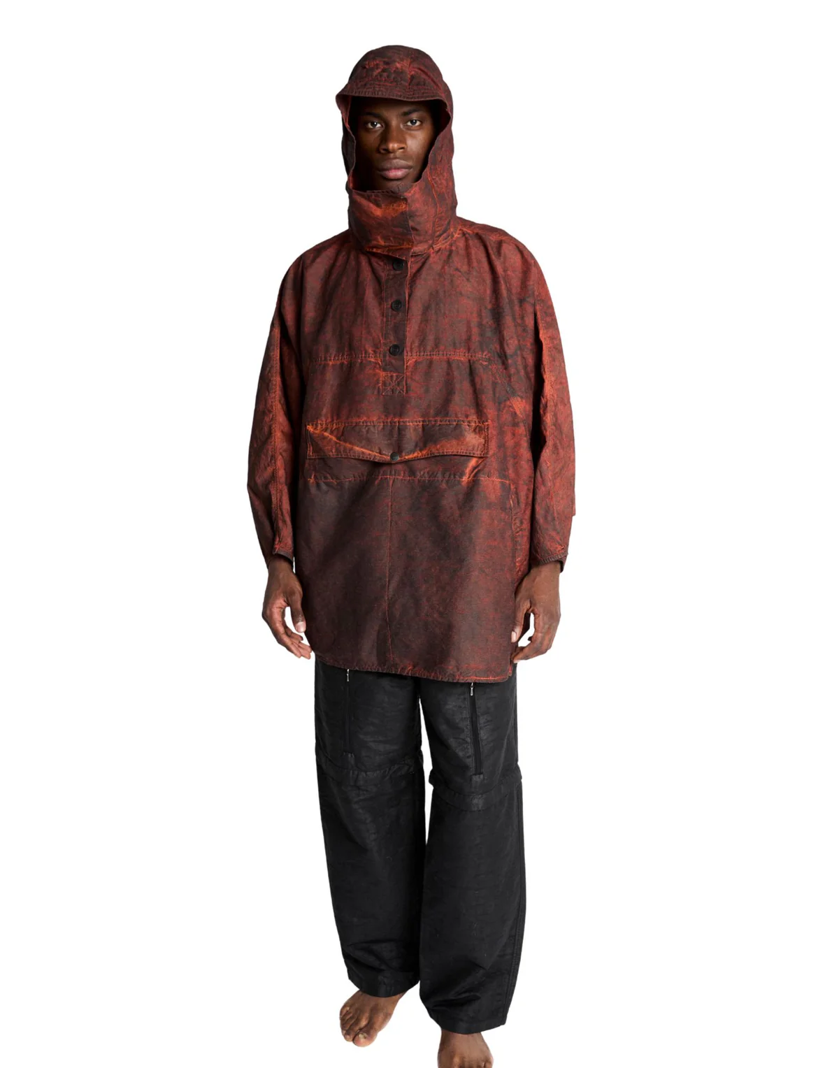 Resin Finished Hemp Garment Dyed Workwear Cape