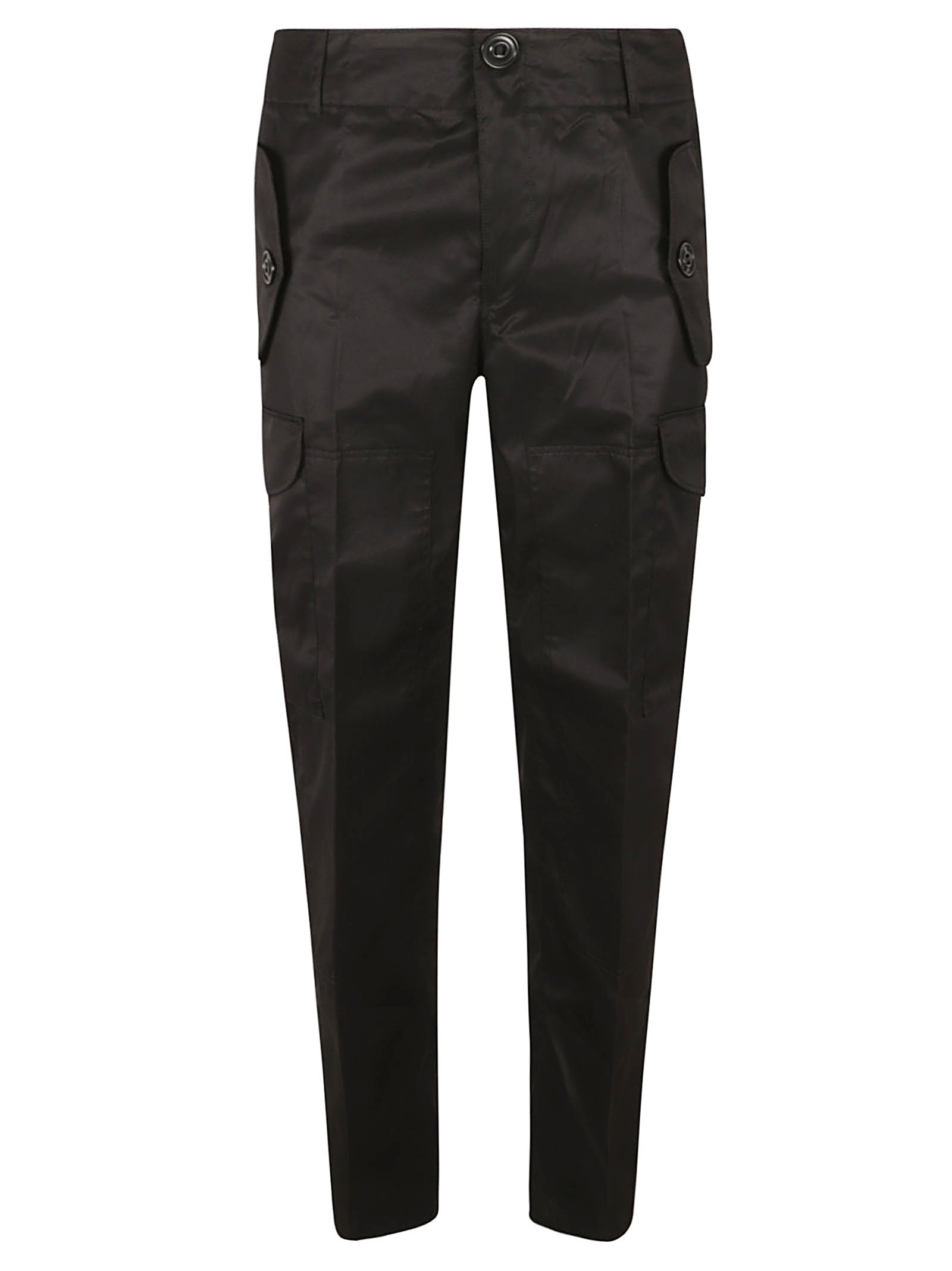 Tailored Black Trousers with Classic Waistband