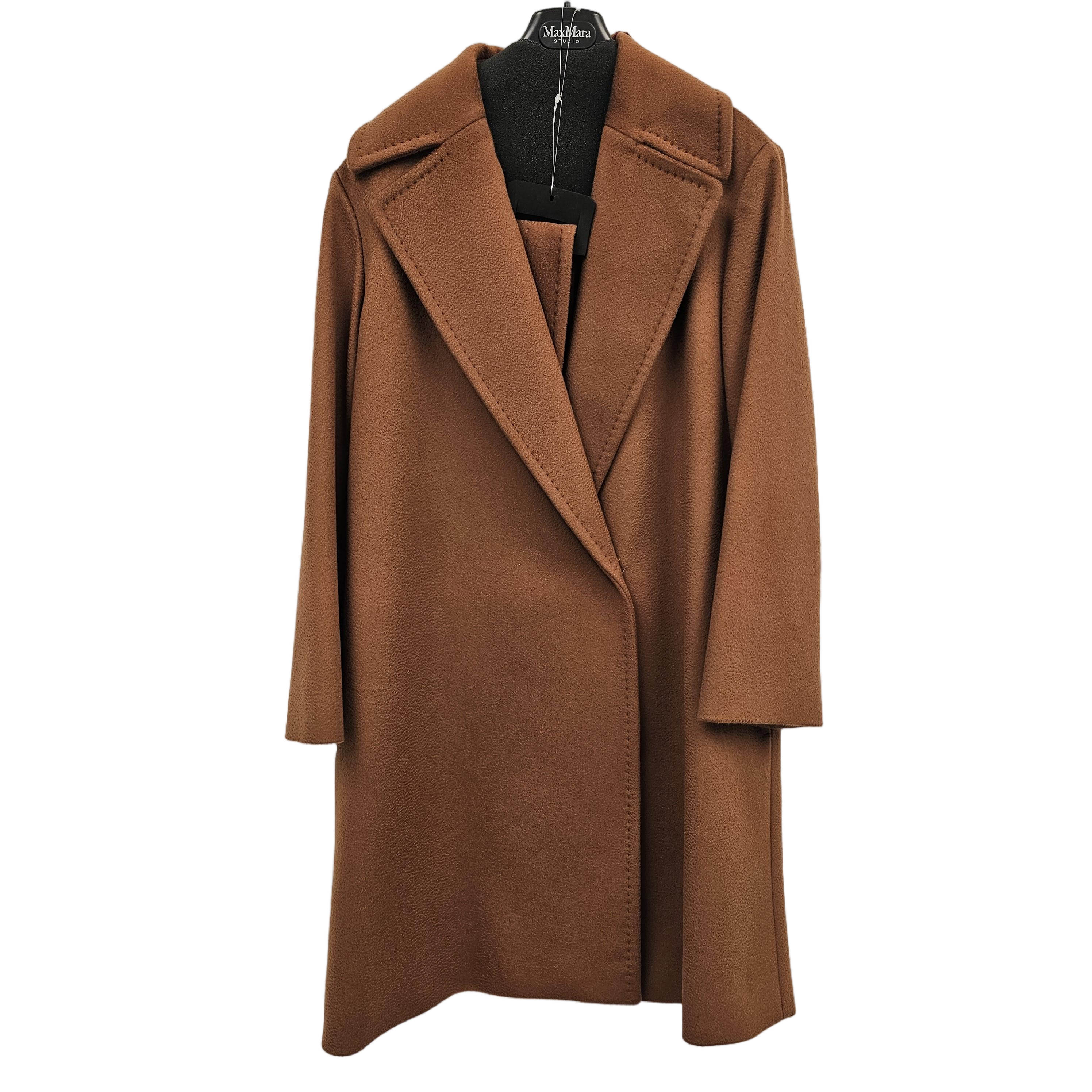 Classic Double-Breasted Virgin Wool Coat