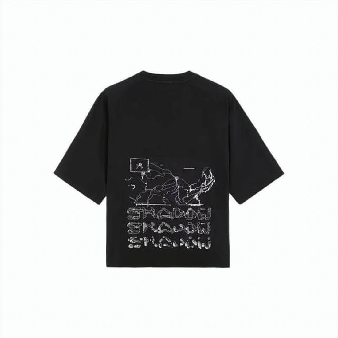 Relaxed-Fit Black T-Shirt with Signature Graphic Design