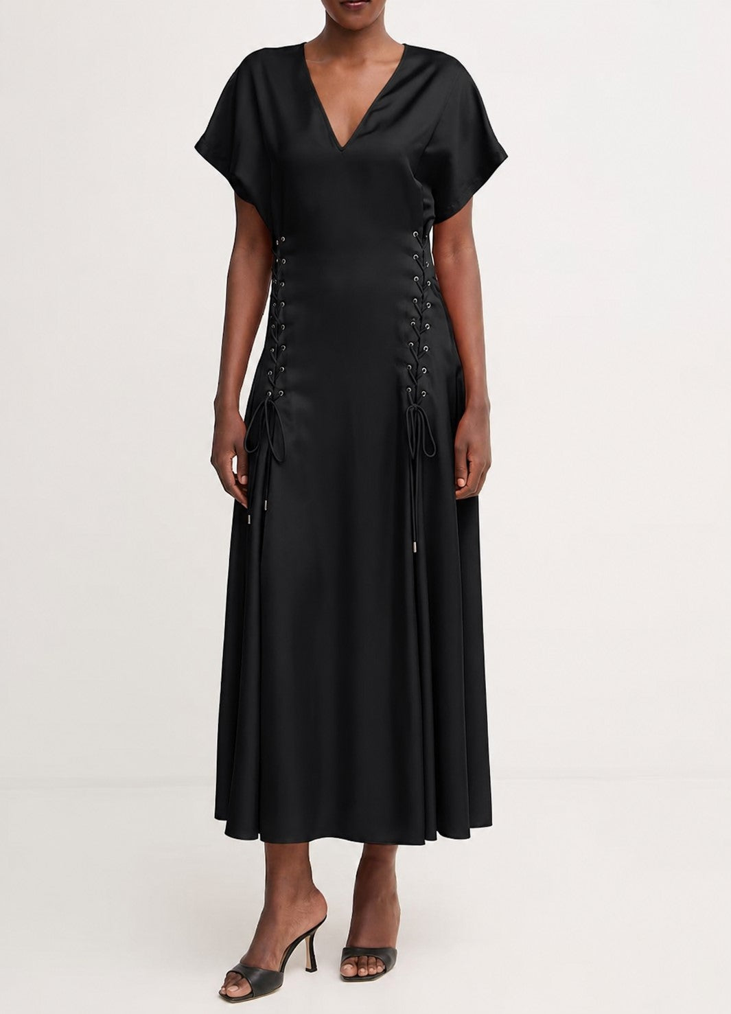 Arezzo Fluid Twill Satin Dress