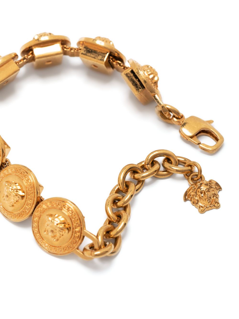 Golden Medusa Head Motif Bracelet
