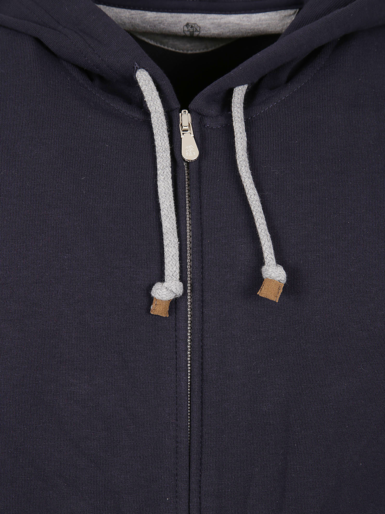 Modern Blue Jacket with Practical Front Zipper