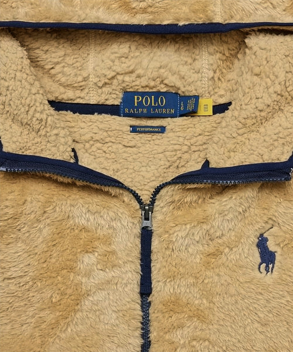 Fleece Sweatshirt With Textured Fabric And Logo