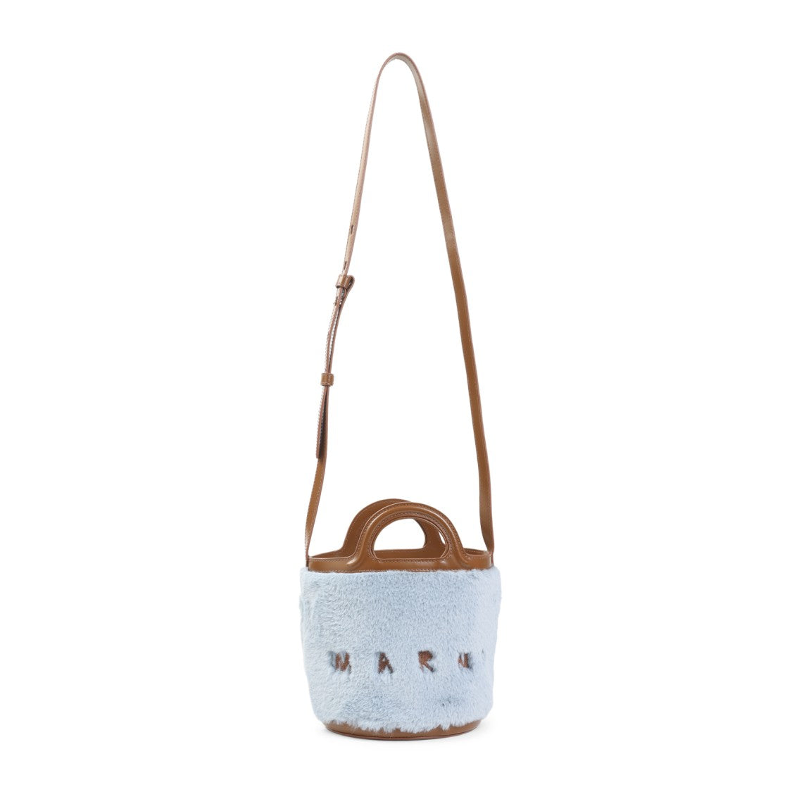 Plush Bucket Handbag With Adjustable Strap