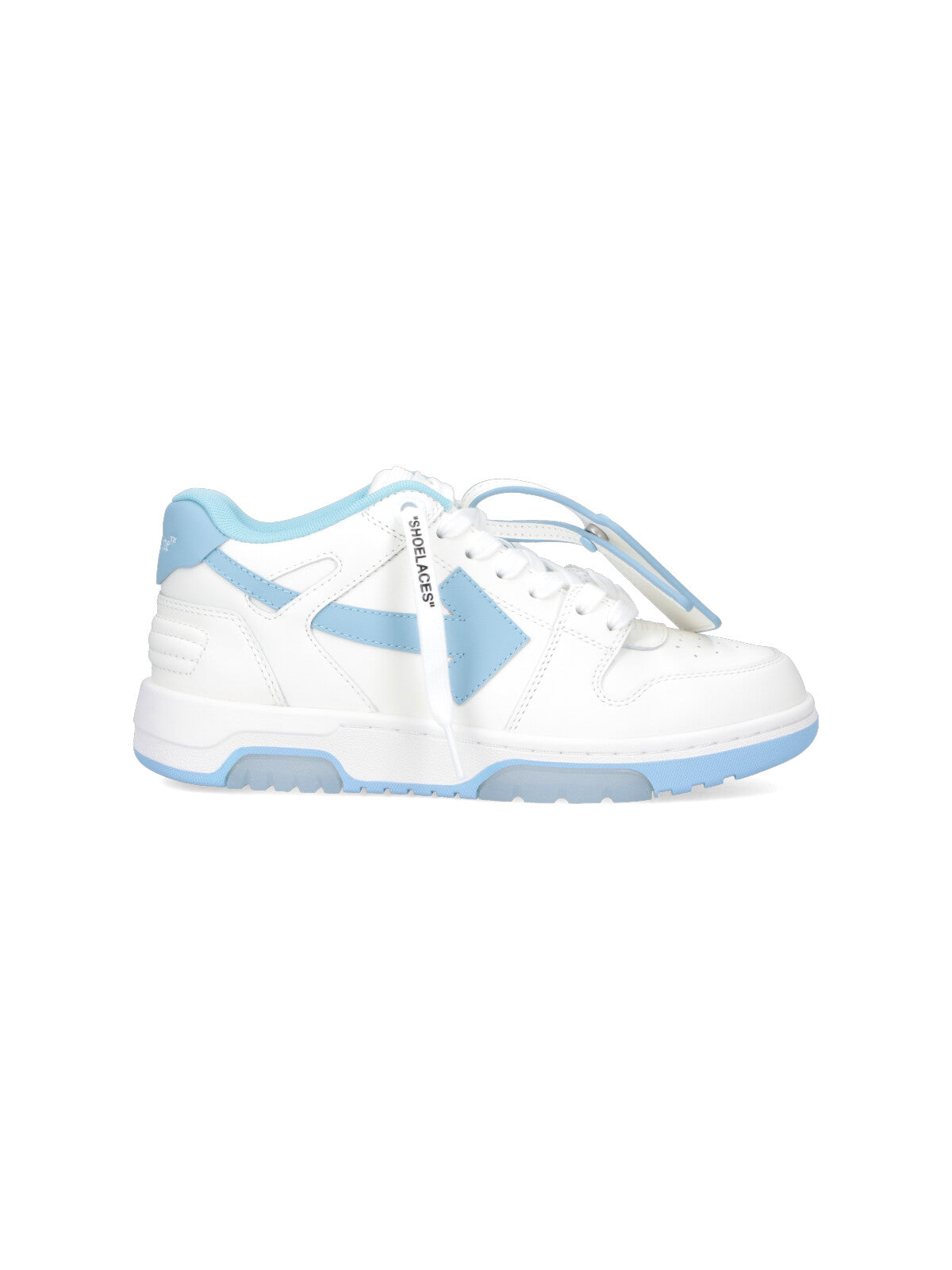 Rounded Toe Low-Top Sneakers With Iconic Details And Blue Accents