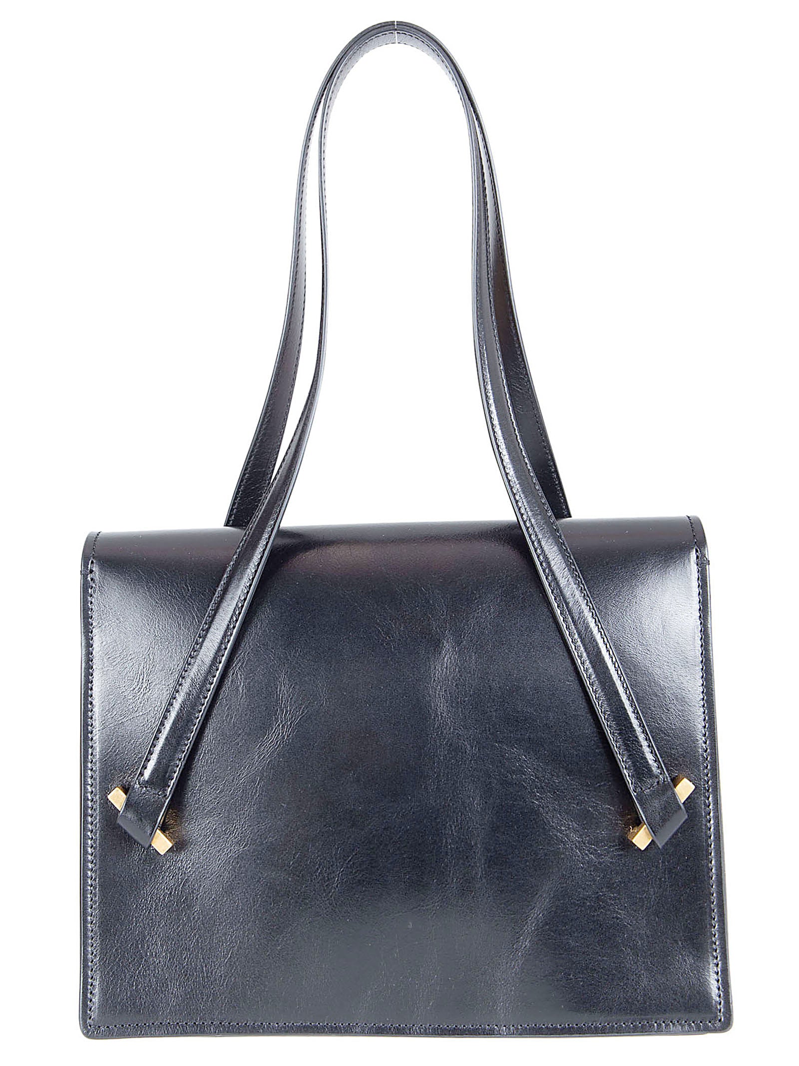 Medium Structured Calf Leather Shoulder Bag with Medusa Emblem