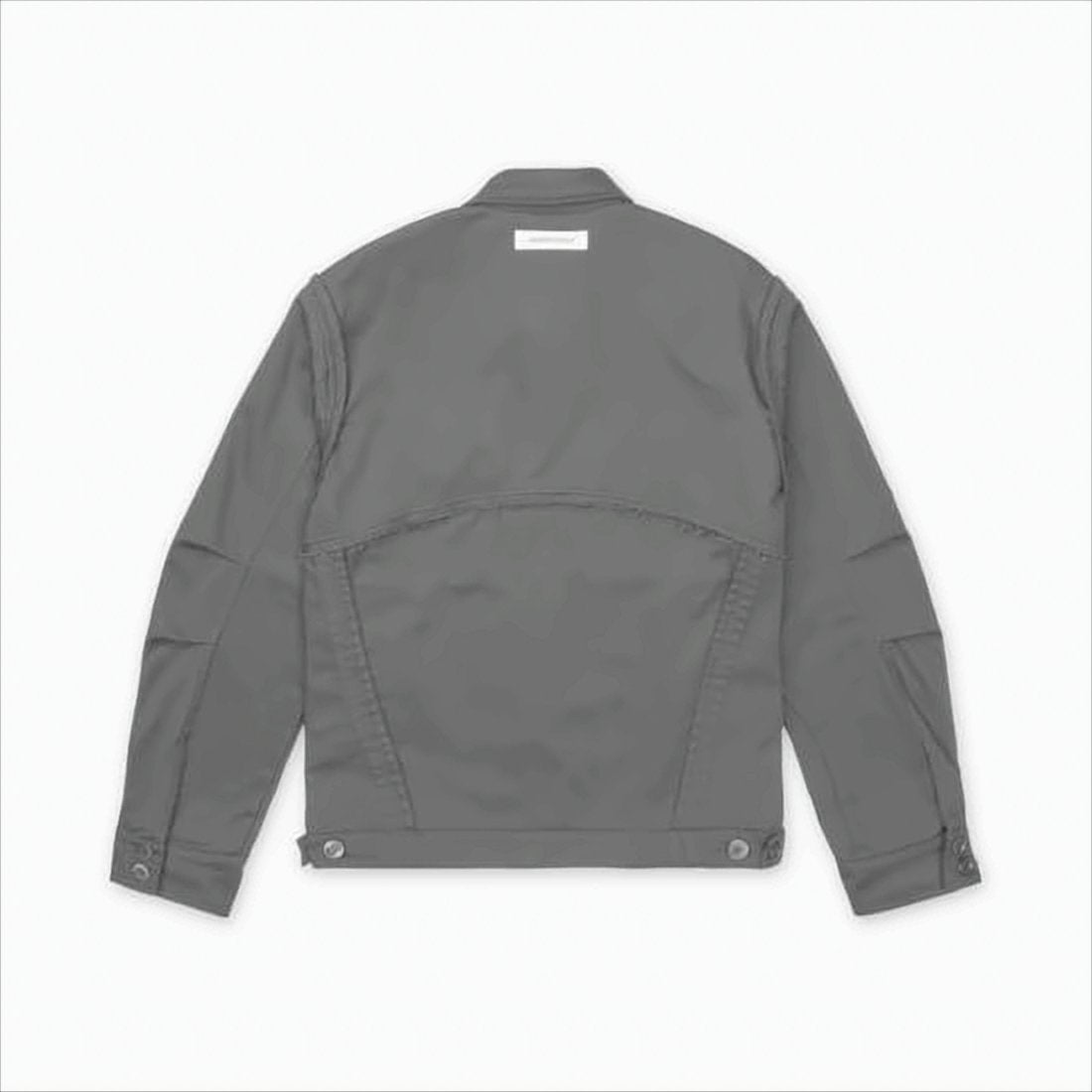 Structured Grey Jacket with Classic Collar