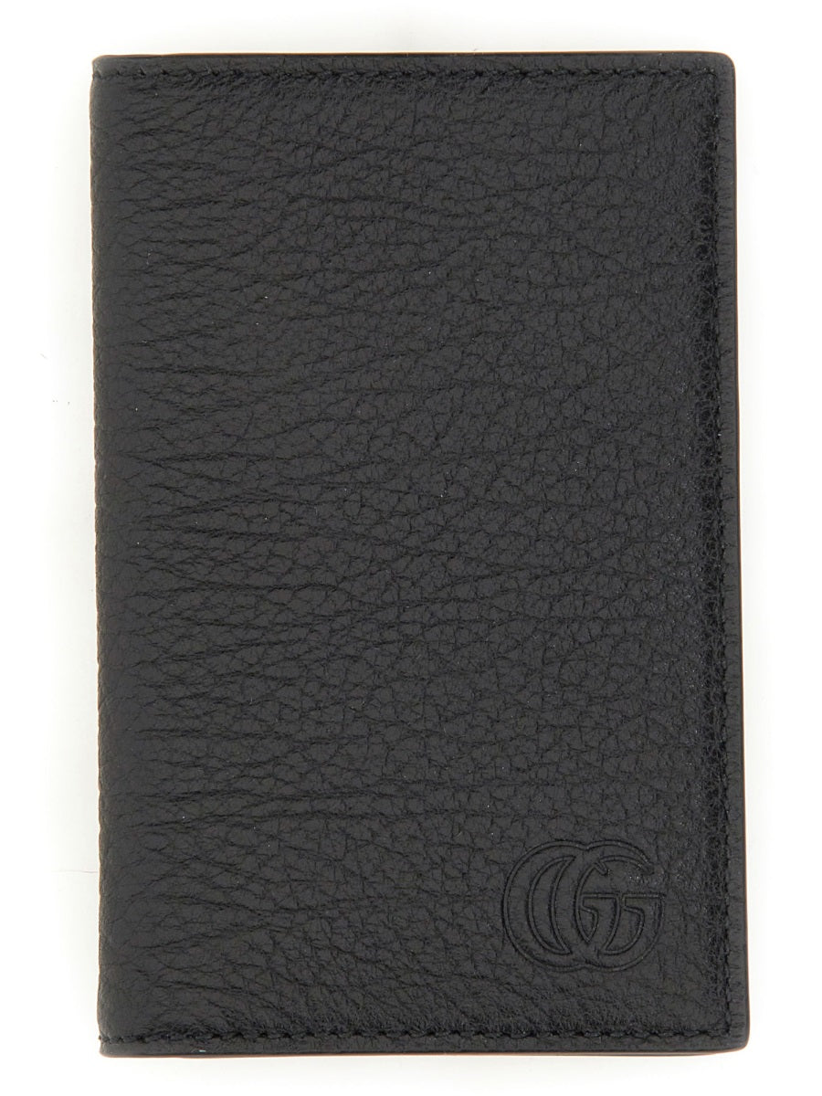 Textured Calfskin Wallet with Subtle Embossed Logo