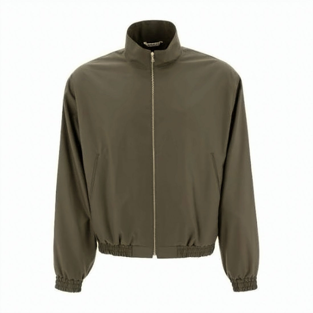 High Collar Front Zip Jacket