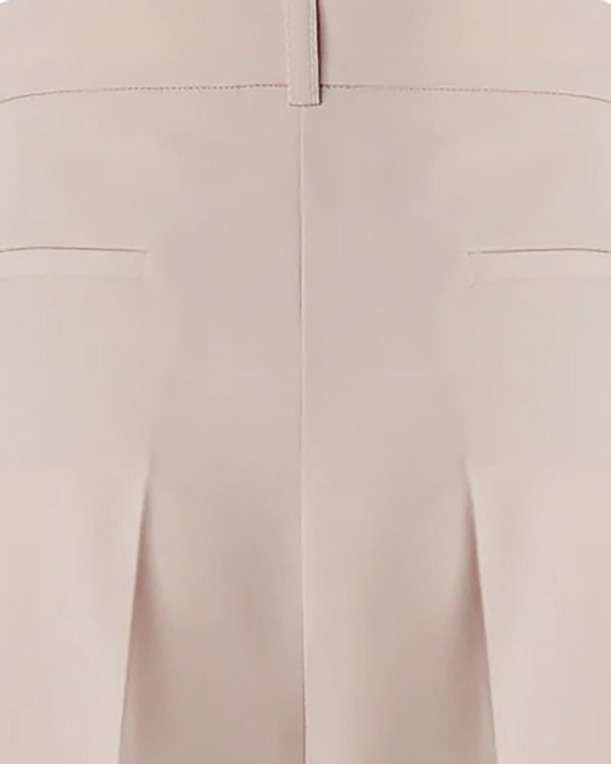 Fluid Straight-Leg Trousers With Pressed Crease And Concealed Closure