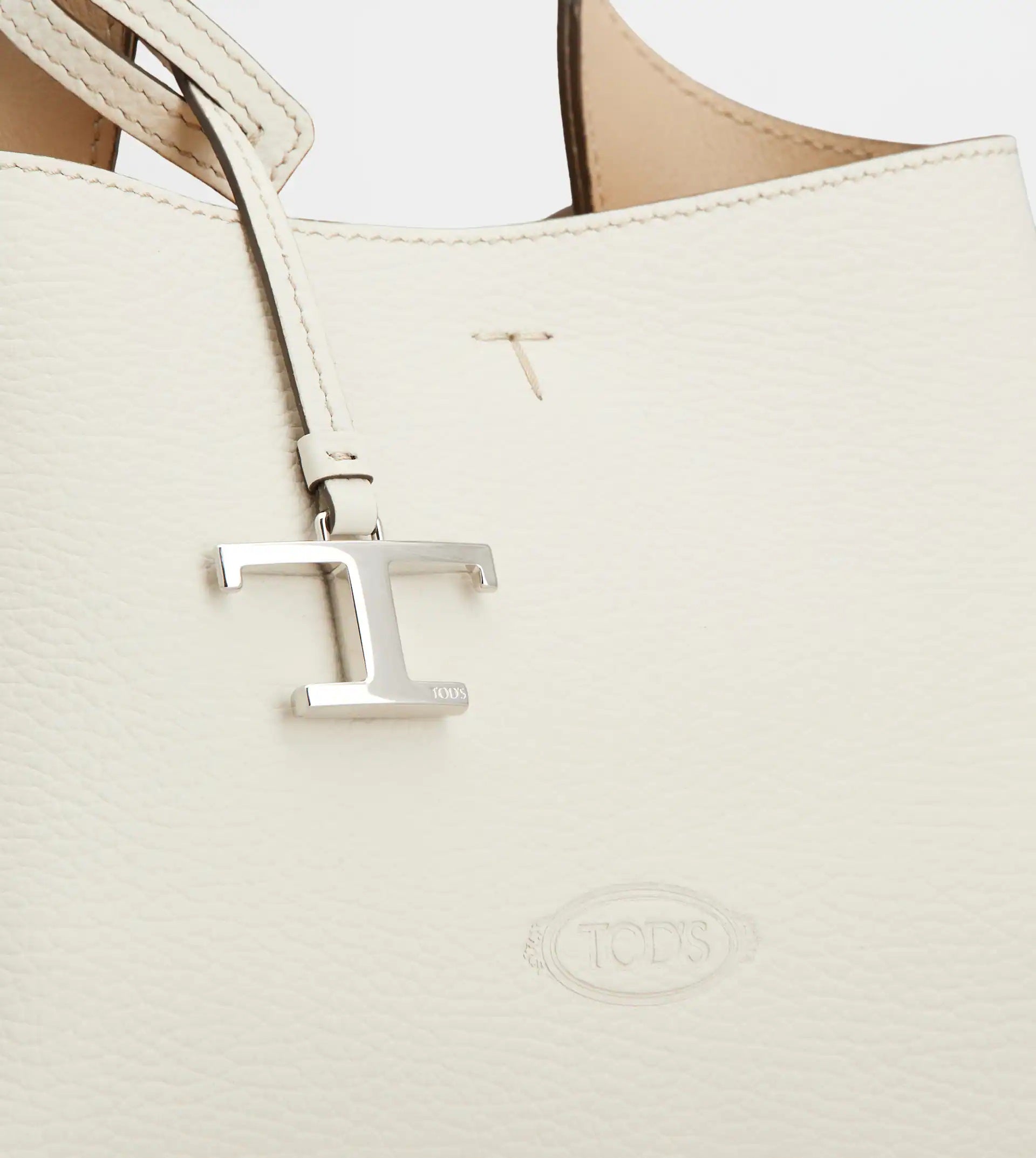 Apa Micro Tote Leather Bag – White