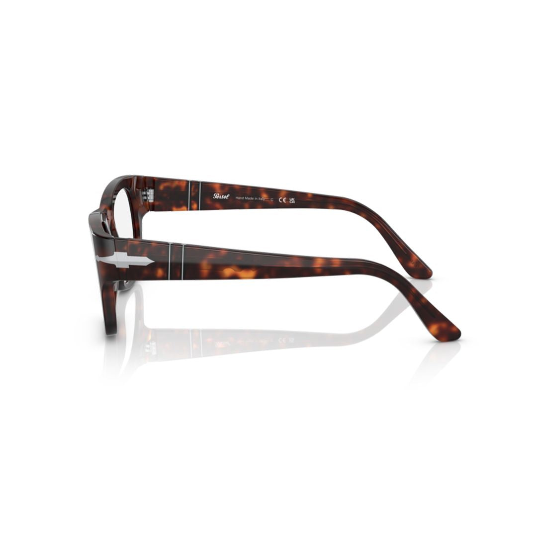 0po3297v Classic Rectangular Tortoiseshell Acetate Eyeglasses