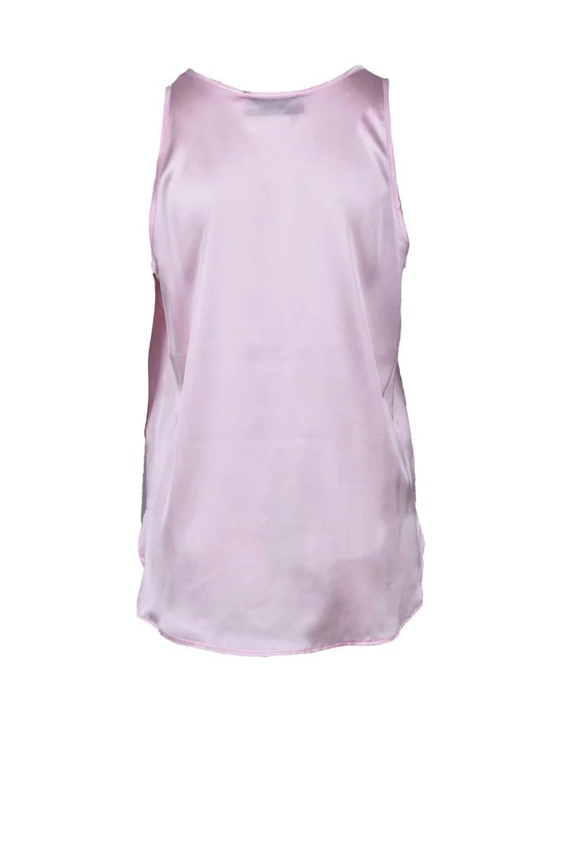 Stretch Silk Top - Pink