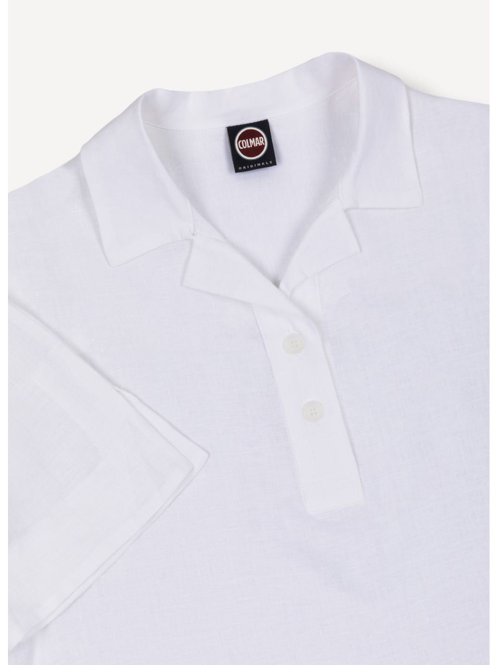 Cropped Polo Shirt with Classic Collar