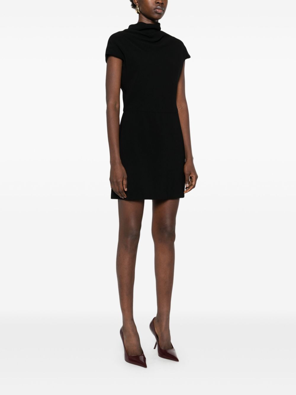 Mini Dress with Draped Detailing