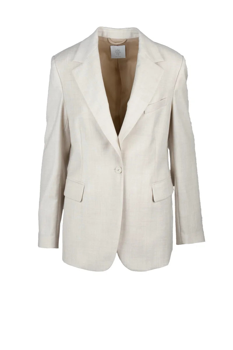 Lamé Jacket Wool - Beige