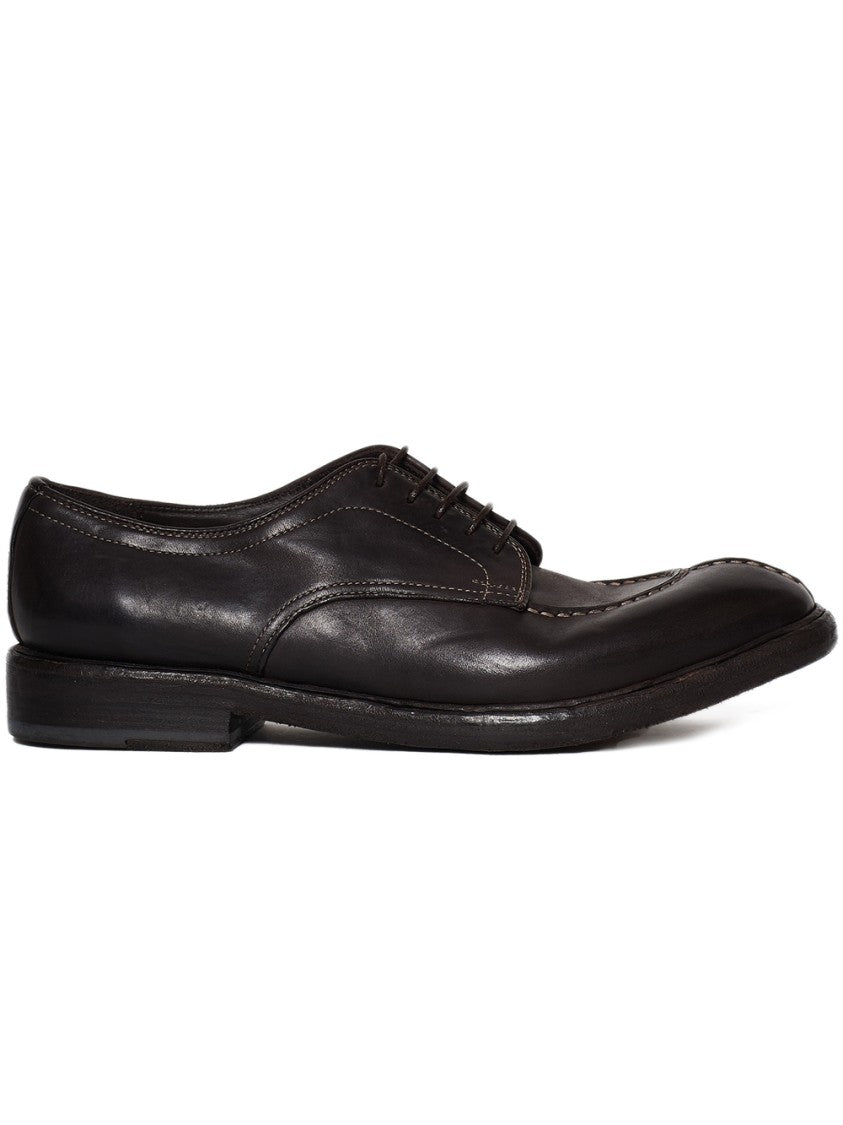 Nubuck Leather Laced Shoes