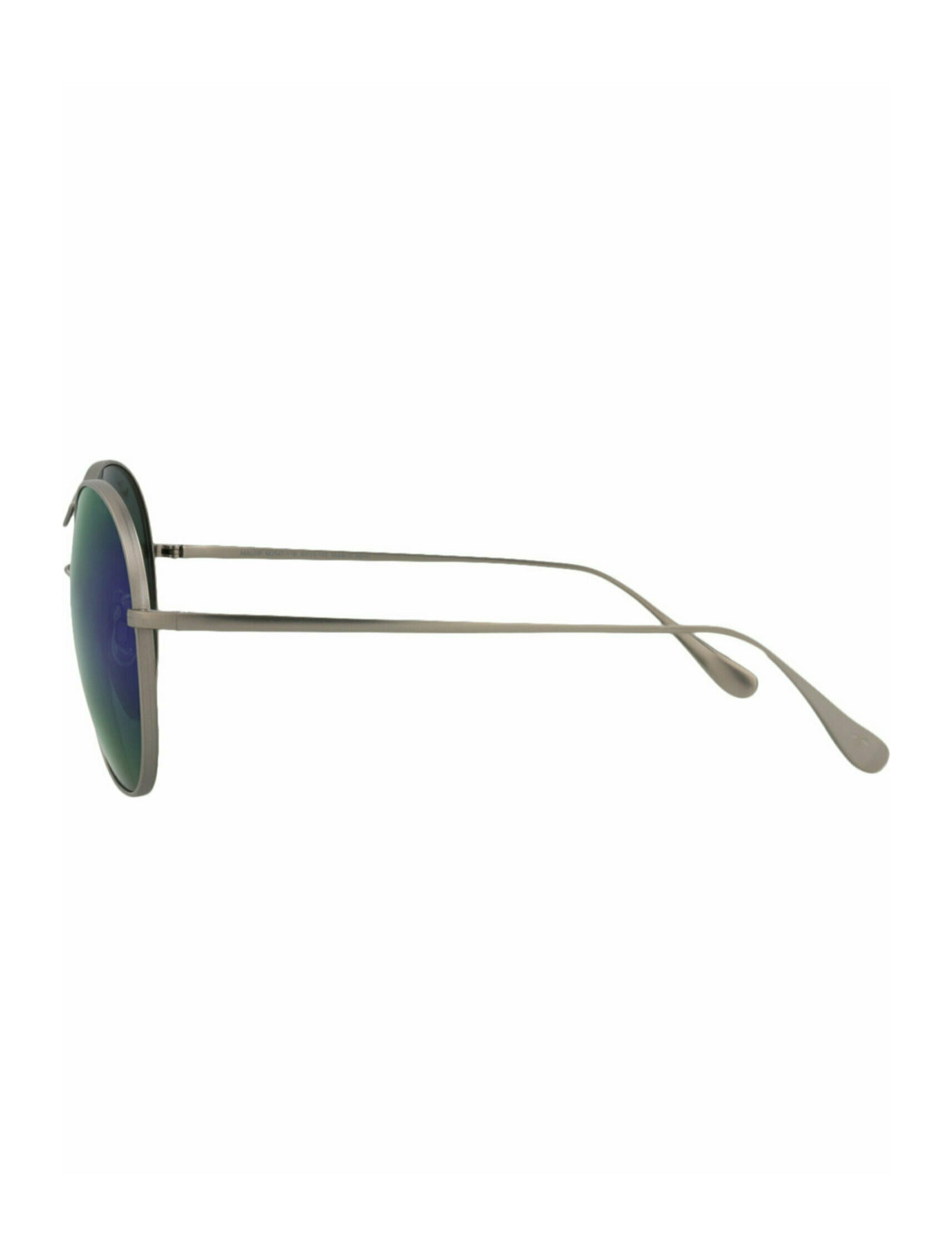 Round-Frame Titanium Sunglasses