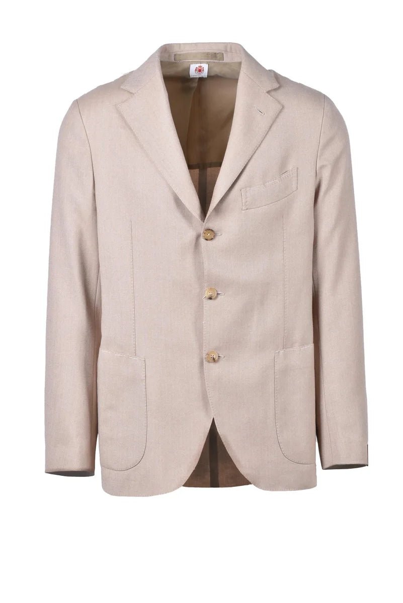 Virgin Wool Jacket - Beige