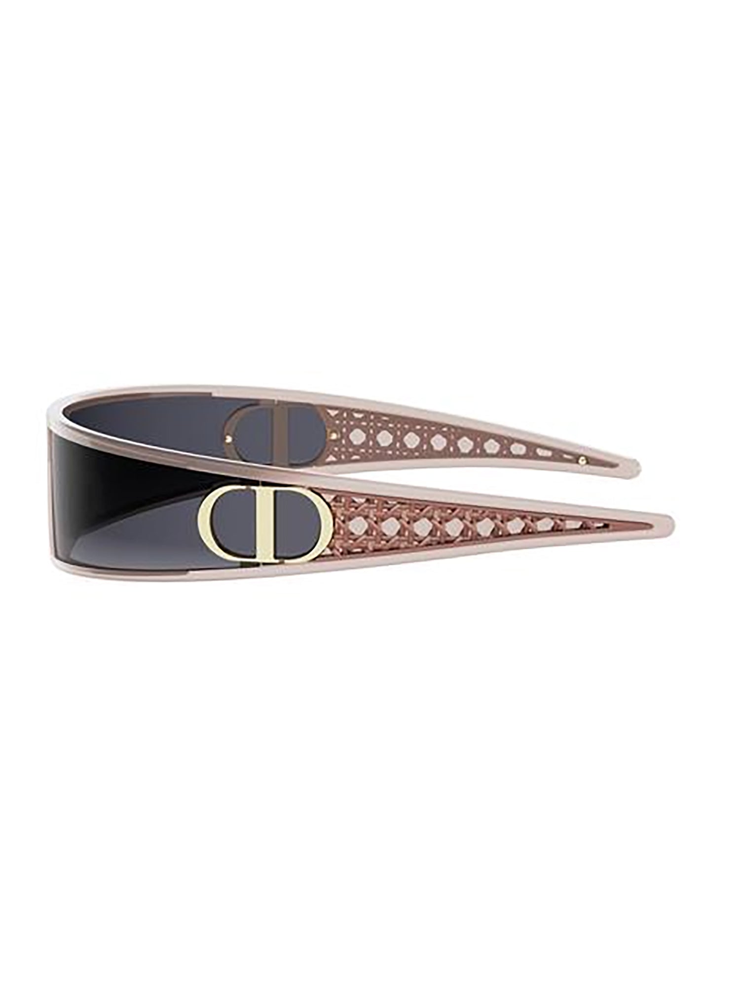 Narrow Rectangular Sunglasses with Gold-tone Accents