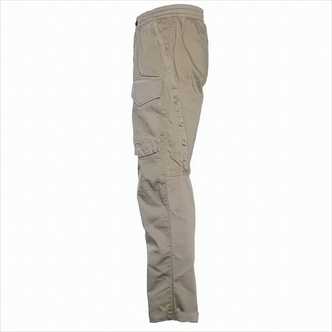 Relaxed Fit Straight Pants with Flap Pocket
