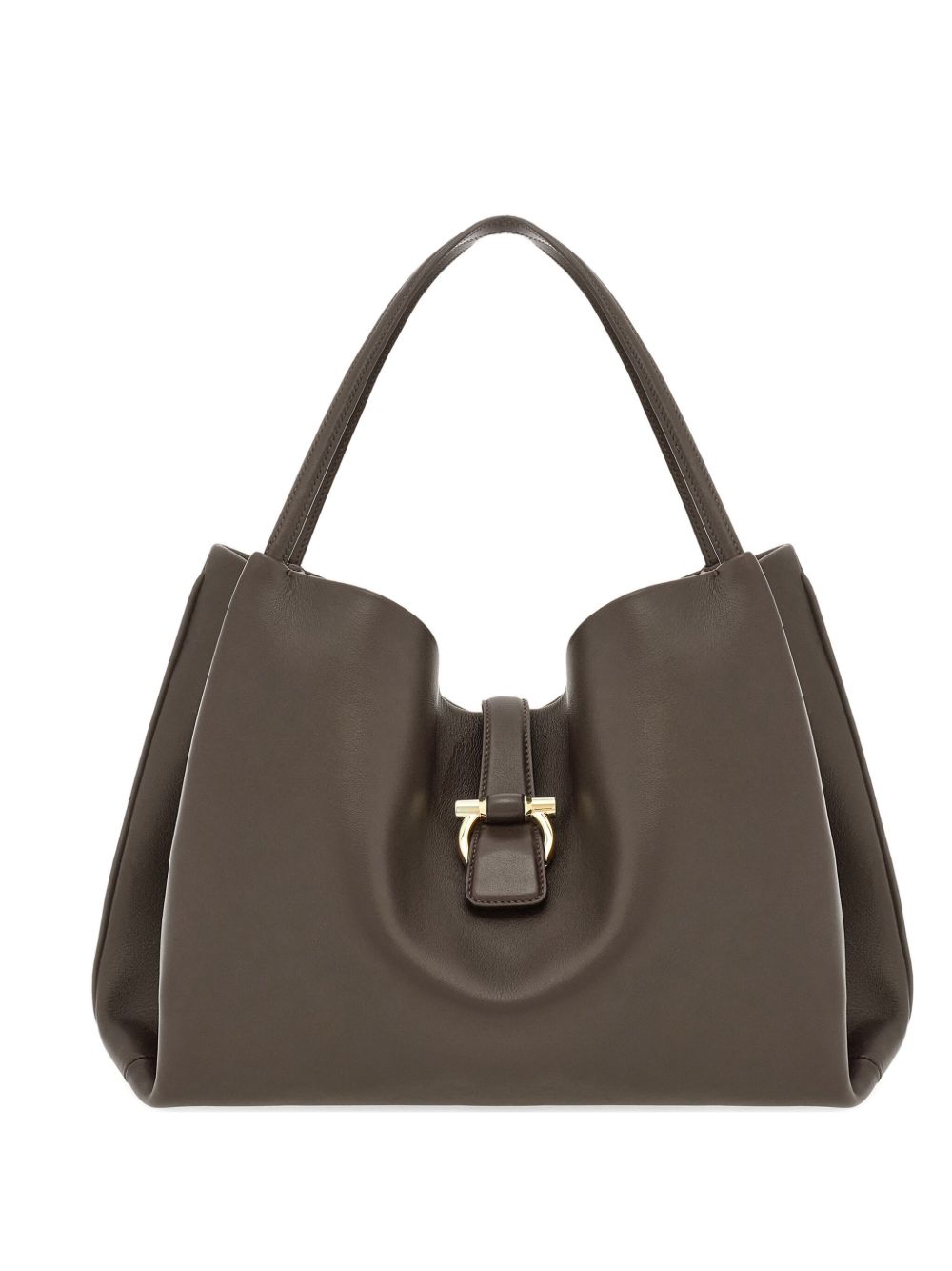 Slouchy Brown Leather Handbag