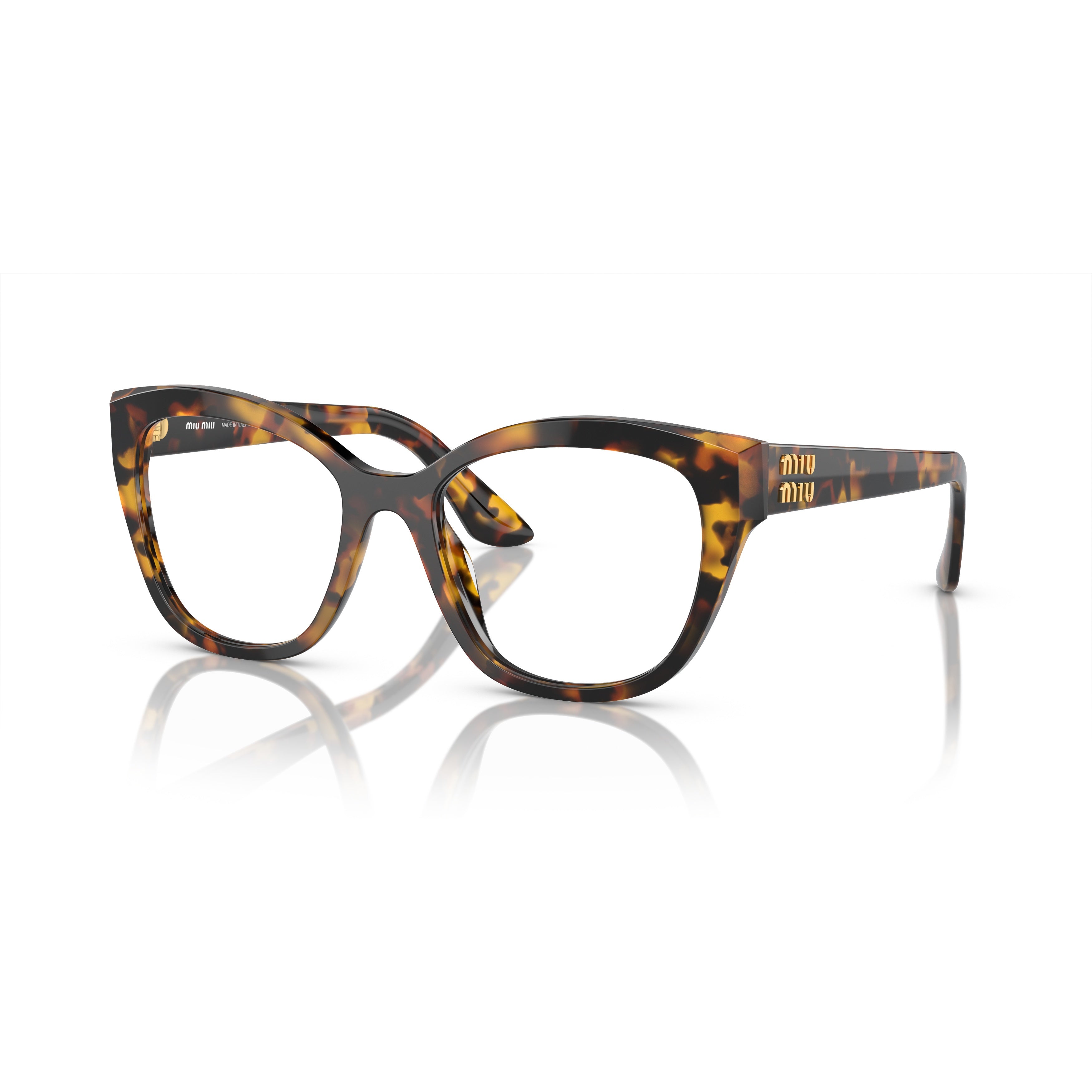 0mu 05xv Bold Cat-Eye Tortoiseshell Eyeglasses