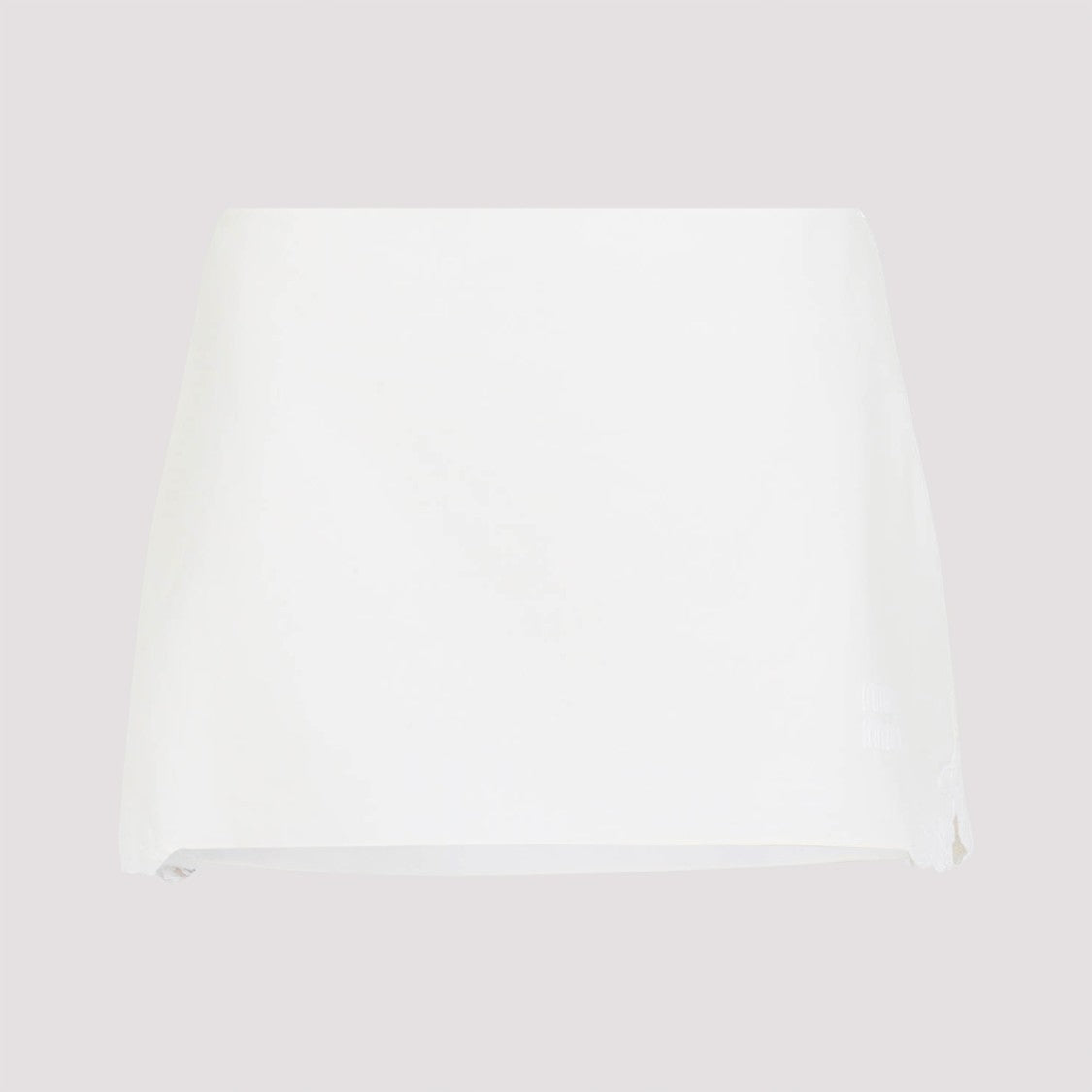 Linen-Cotton Blend Skirt With Embroidered Hem Detail