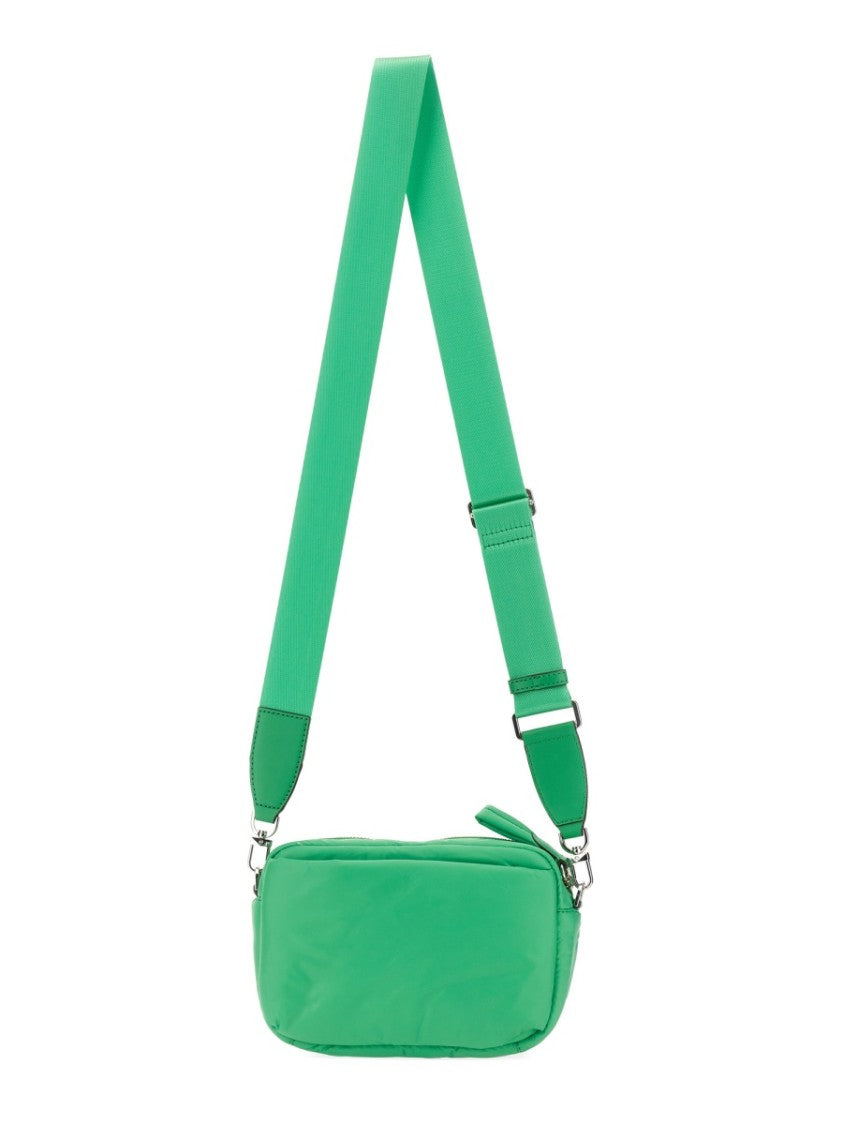 Quilted Shoulder Bag With Prominent Logo