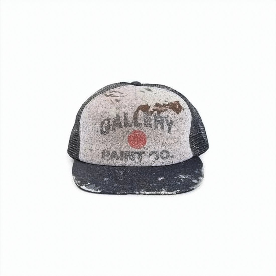Distressed Paint-Splatter Trucker Cap