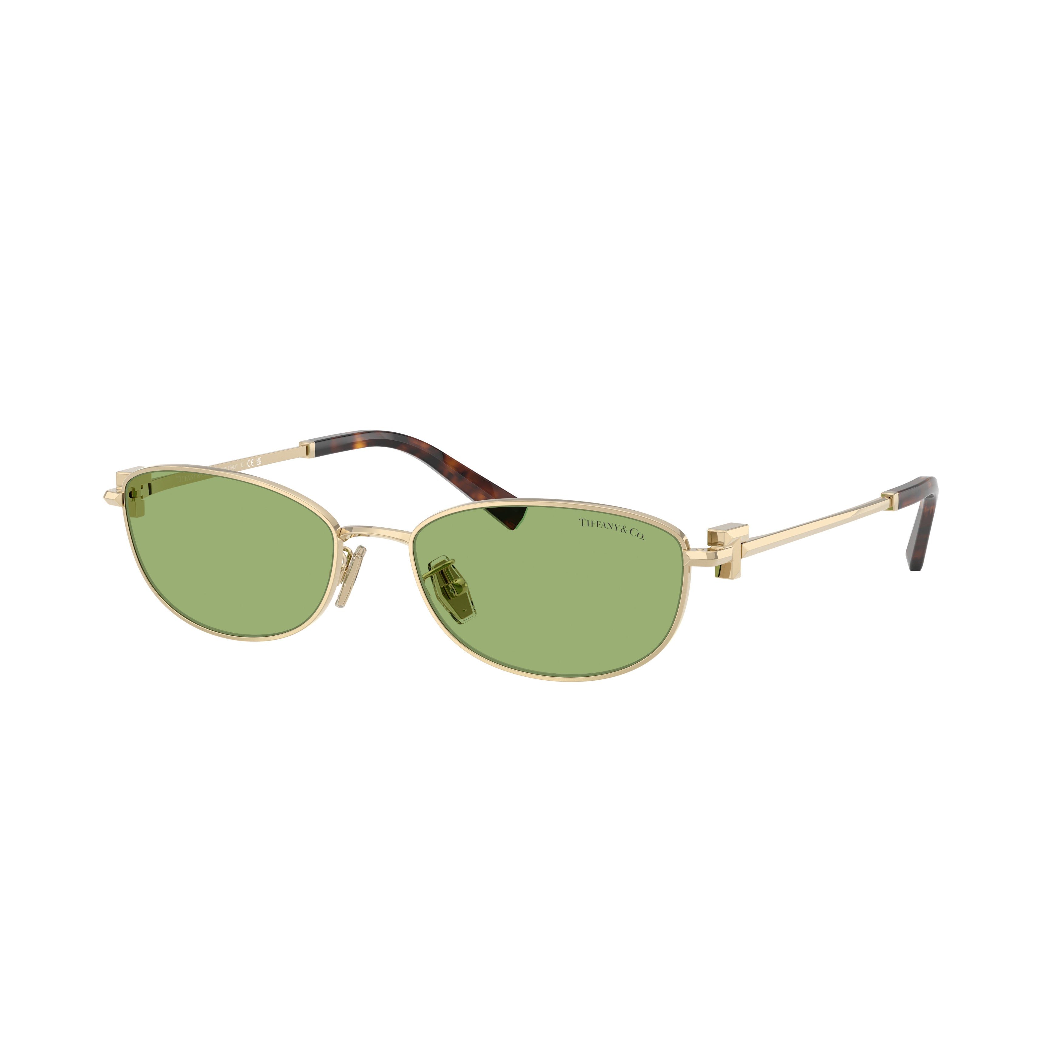 0tf3115 Rectangular Gold-Tone Steel Sunglasses