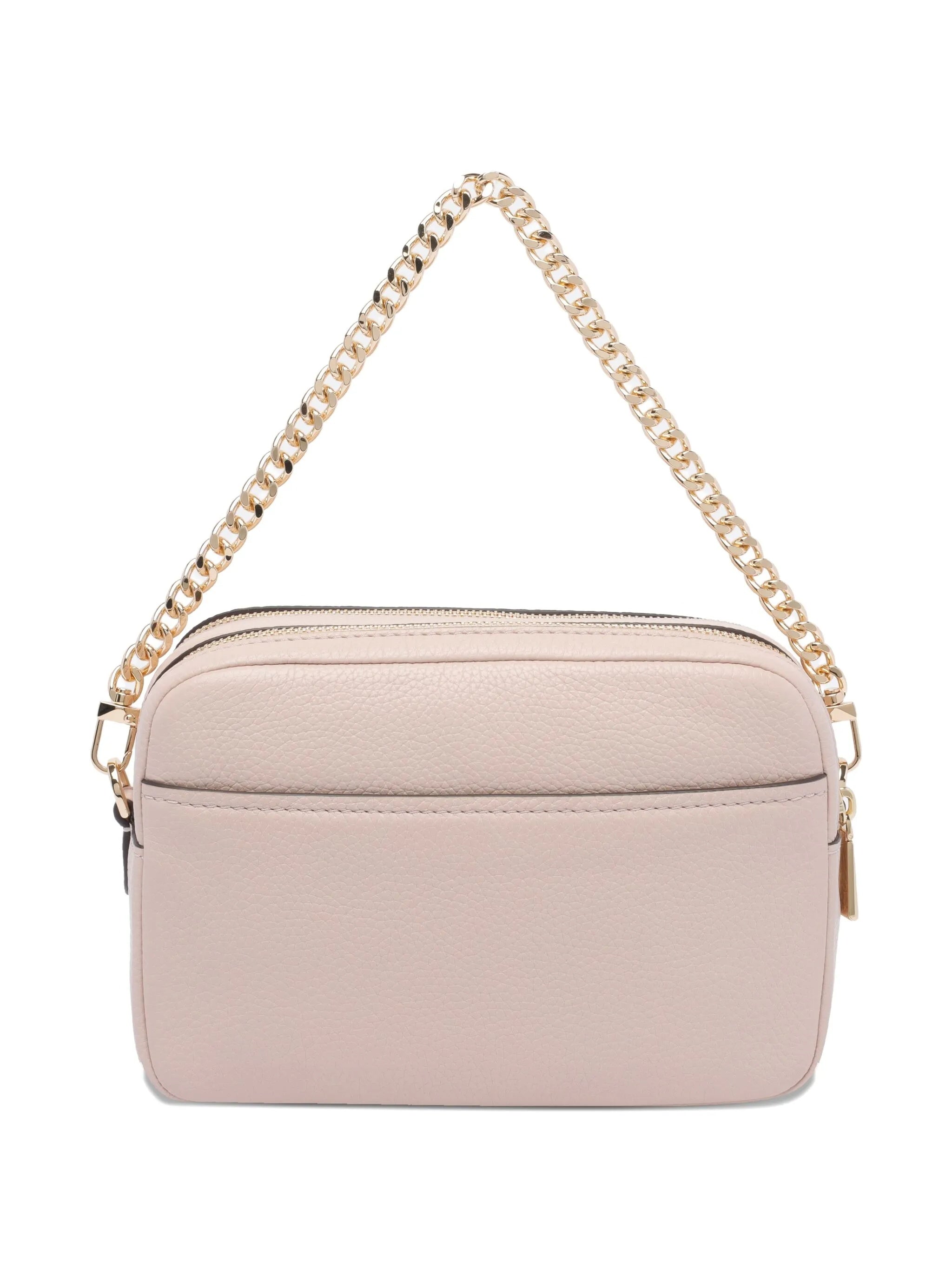 Leather Rectangular Shoulder Chain Handle Bag