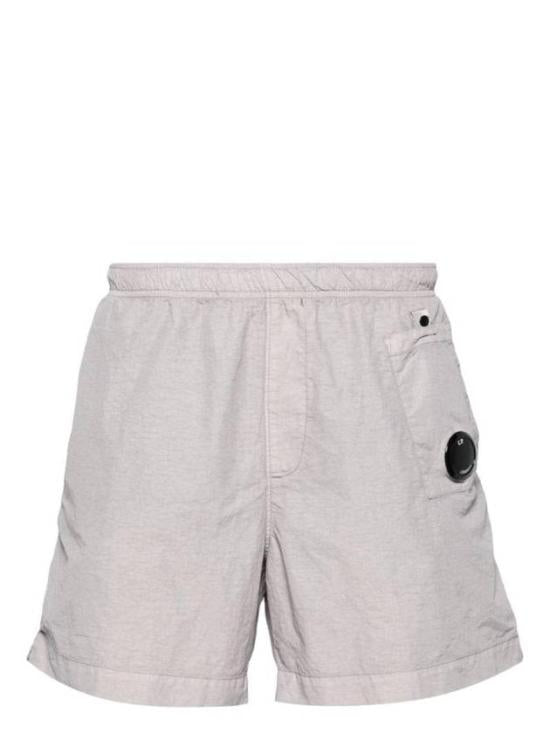 Minimalist Swim Shorts With Distinctive Lens Detail