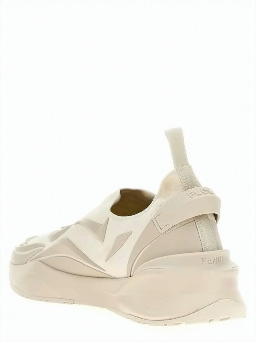 Slip-On Sneakers with Sculpted Rubber Sole