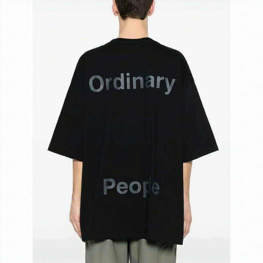 Oversized Short-Sleeve T-Shirt with Cartoon Graphic