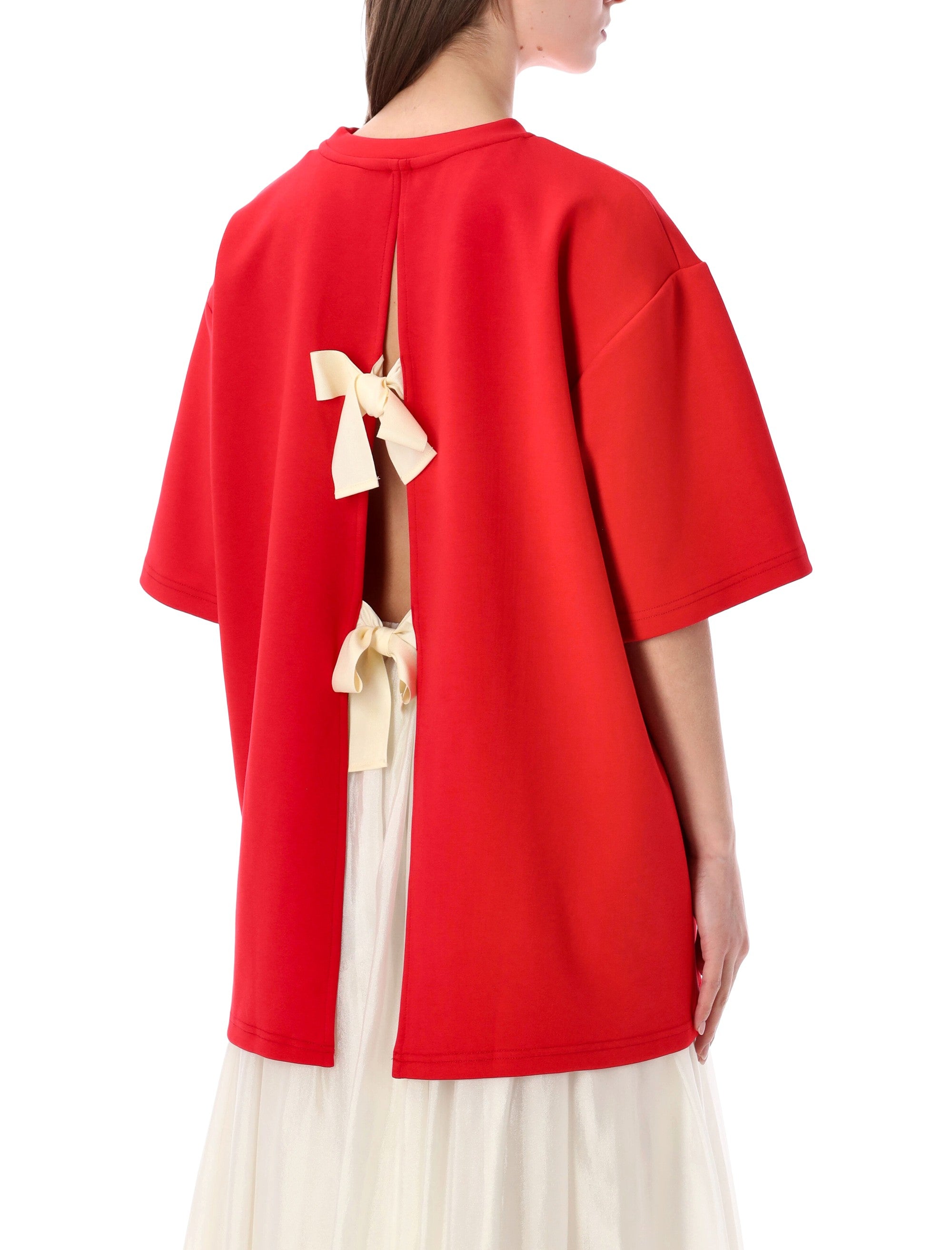 Tg Oversized Bow Back Tee