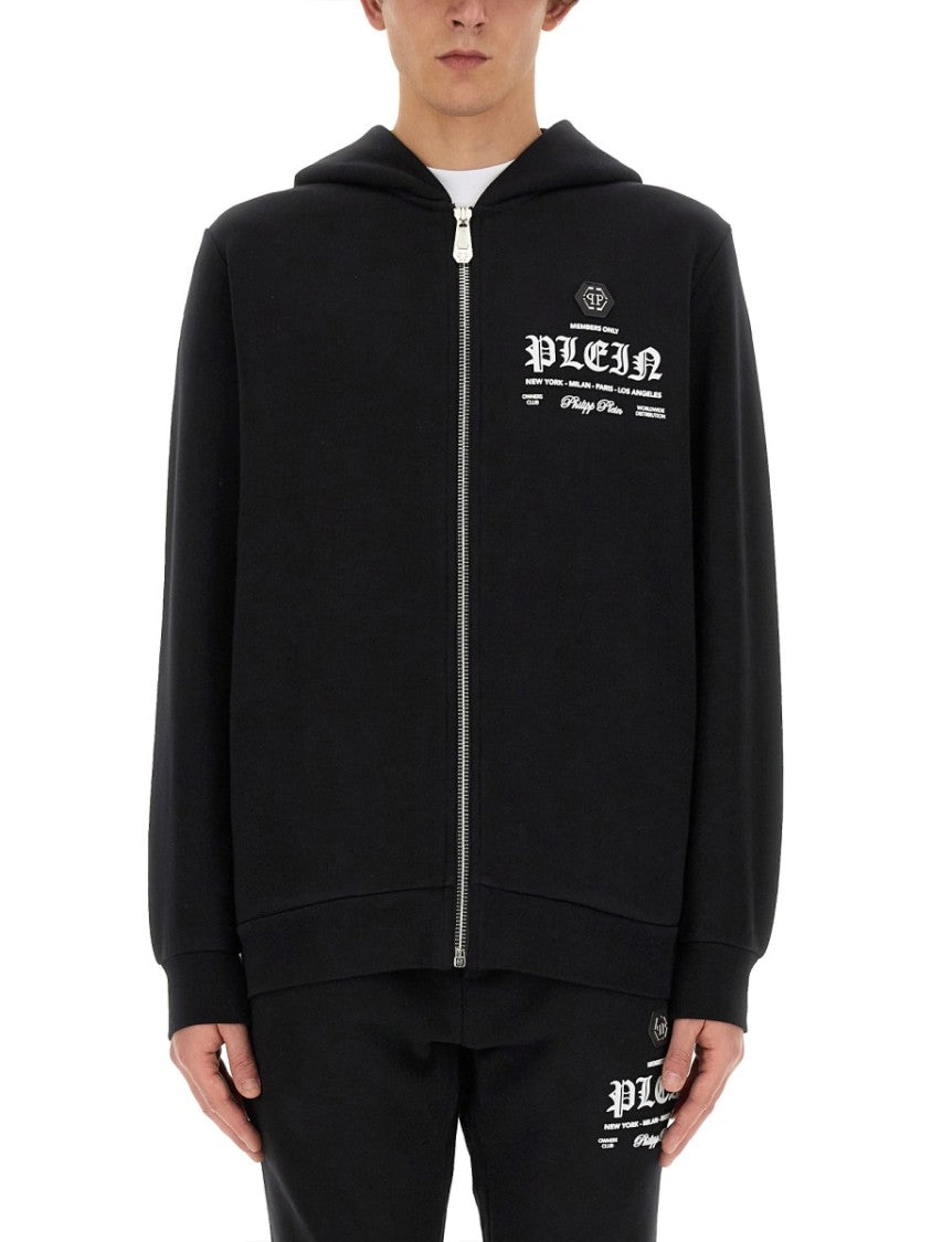 Zip-Up Black Hoodie