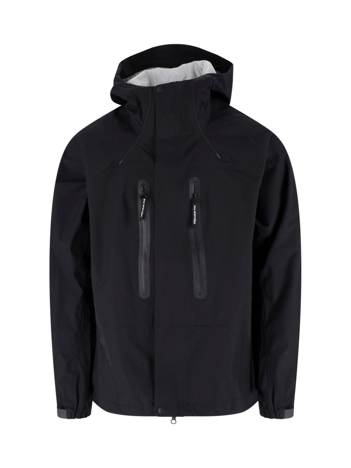 Black 2.5 L High-Collar Zip Jacket
