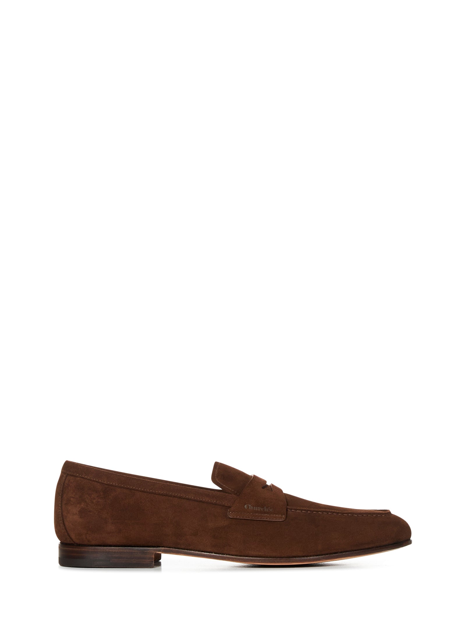 Maltby Burnt-Colored Suede Penny Loafer