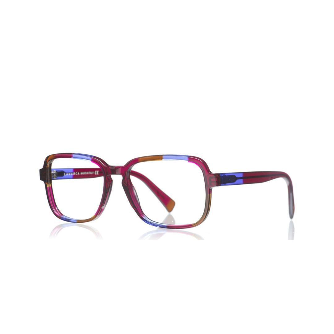 Mosaico 176 Bold Square Frame Eyeglasses with Vibrant Mosaic Pattern