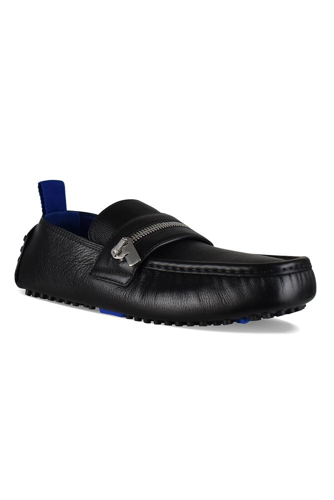 Black Leather Loafers