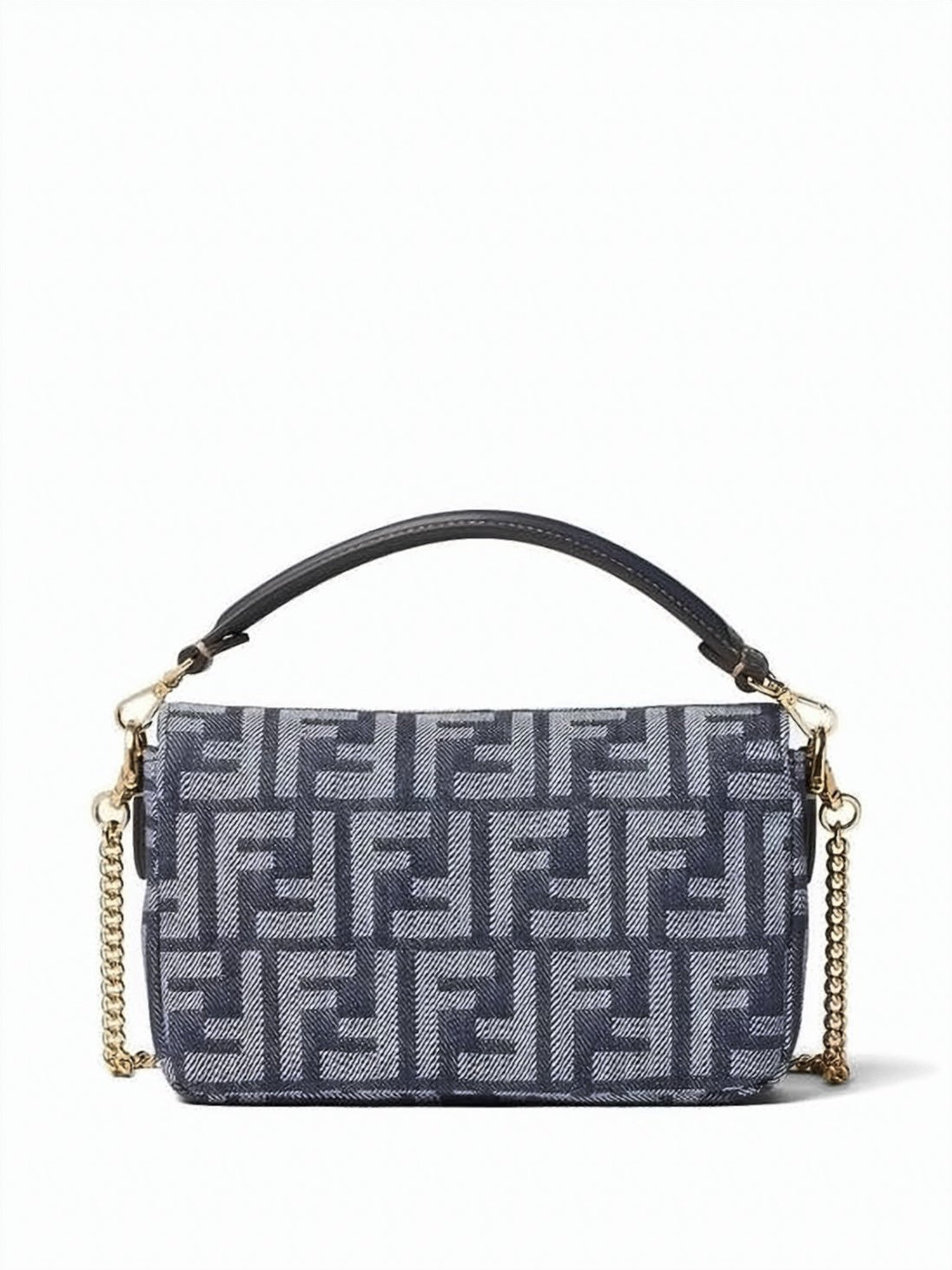 Blue Monogram Chain Strap Crossbody Bag