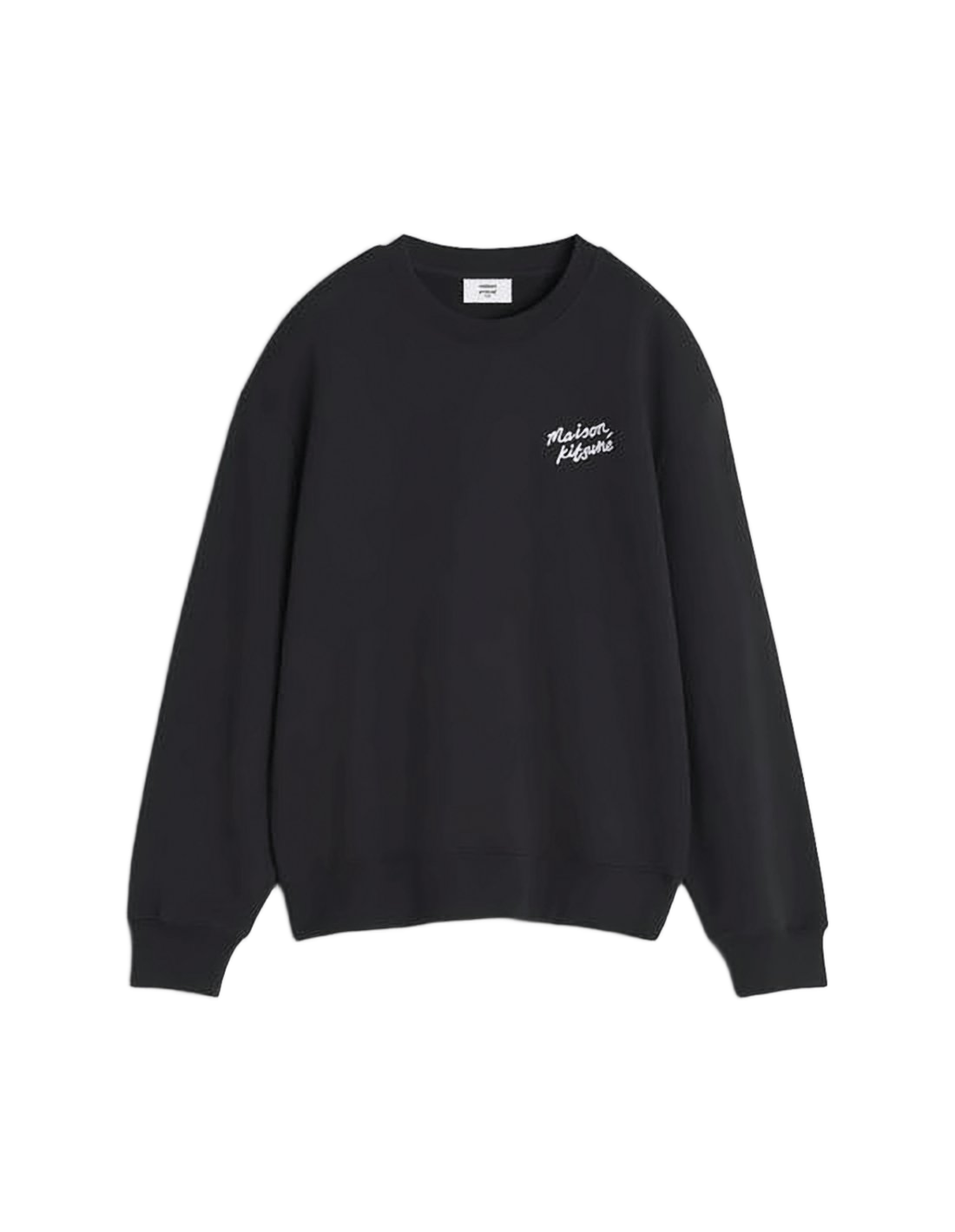 Cotton Long-Sleeved Pullover with Subtle Logo Detail