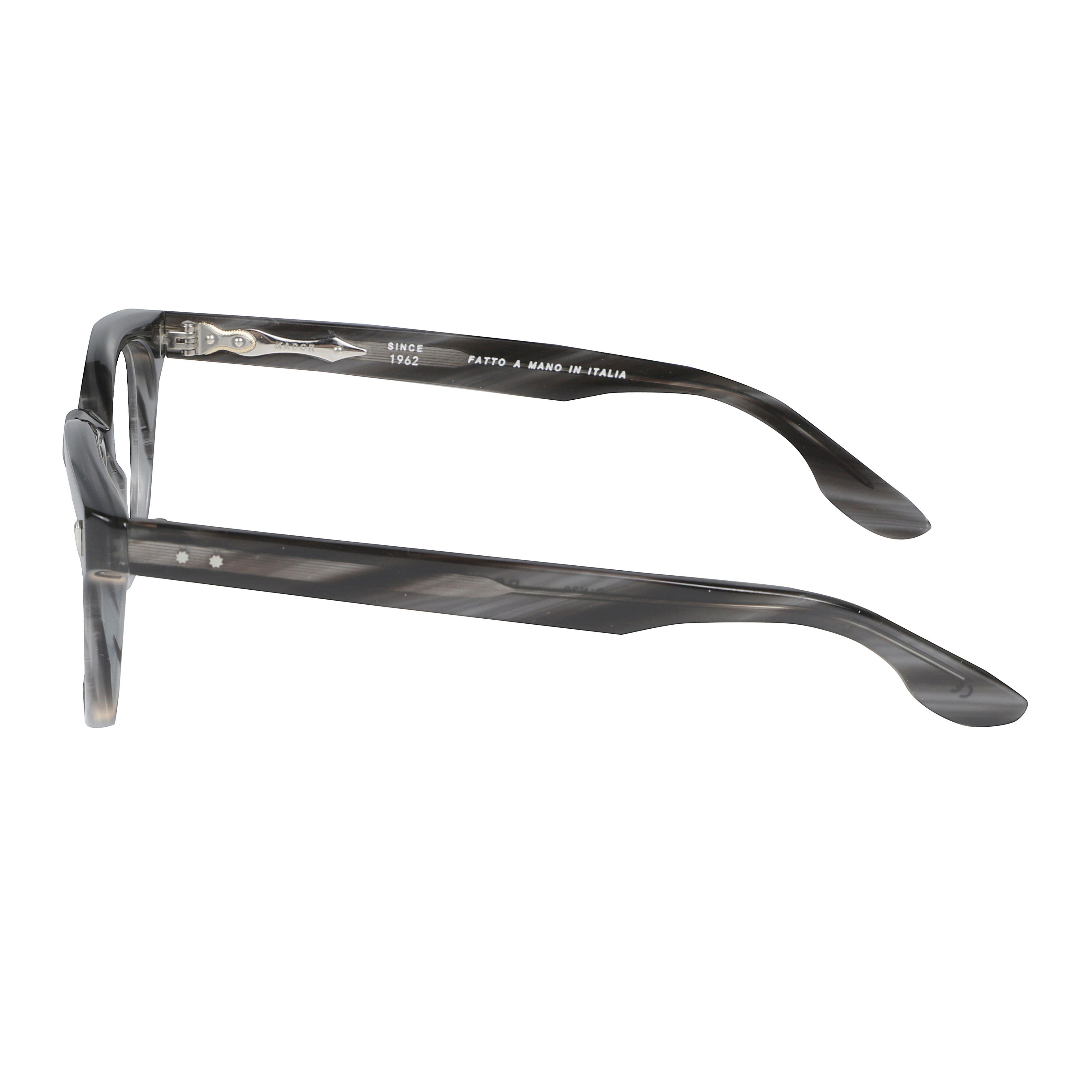 Premium 11 Translucent Smoky Grey Eyeglasses with Keyhole Bridge