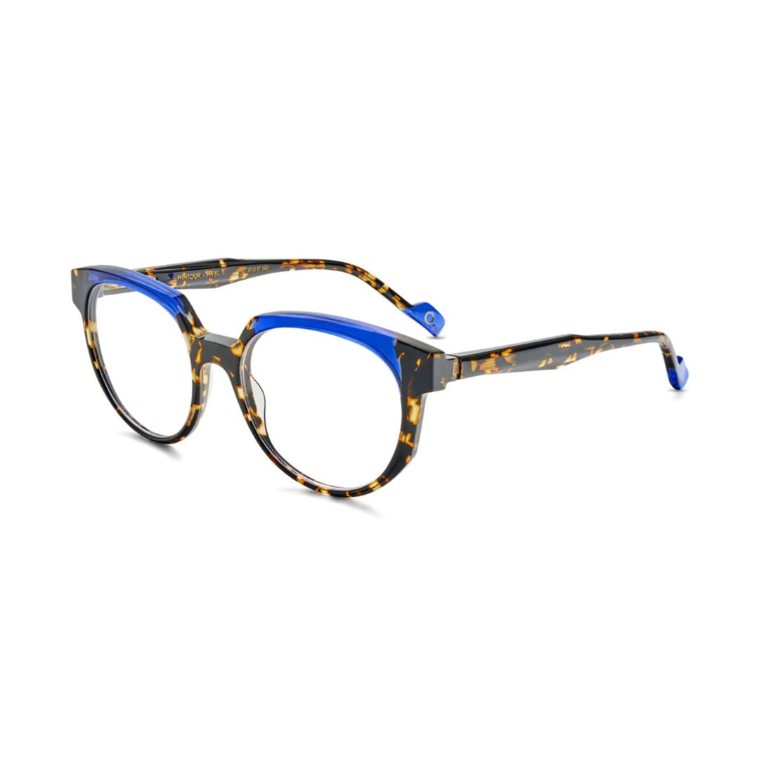Wintour Rounded Cat-Eye Eyeglasses with Tortoiseshell Frame