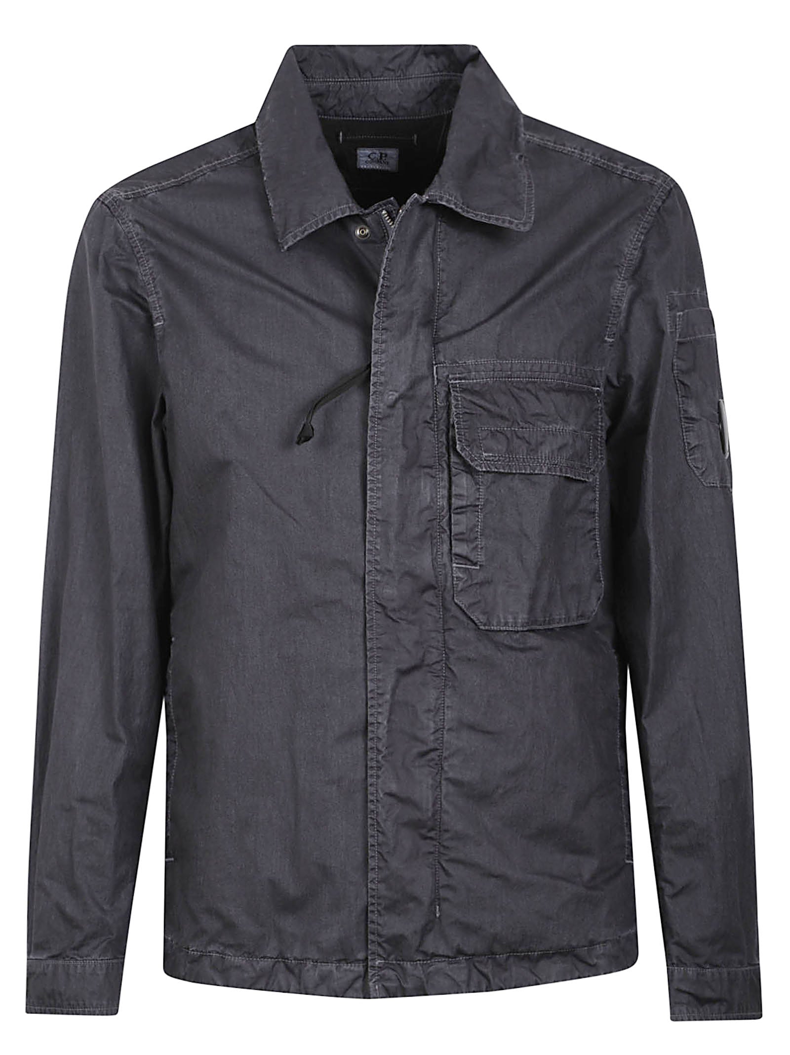 Structured Black Jacket with Utility Pockets