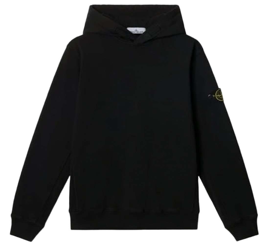 Minimalist Black Cotton Hoodie