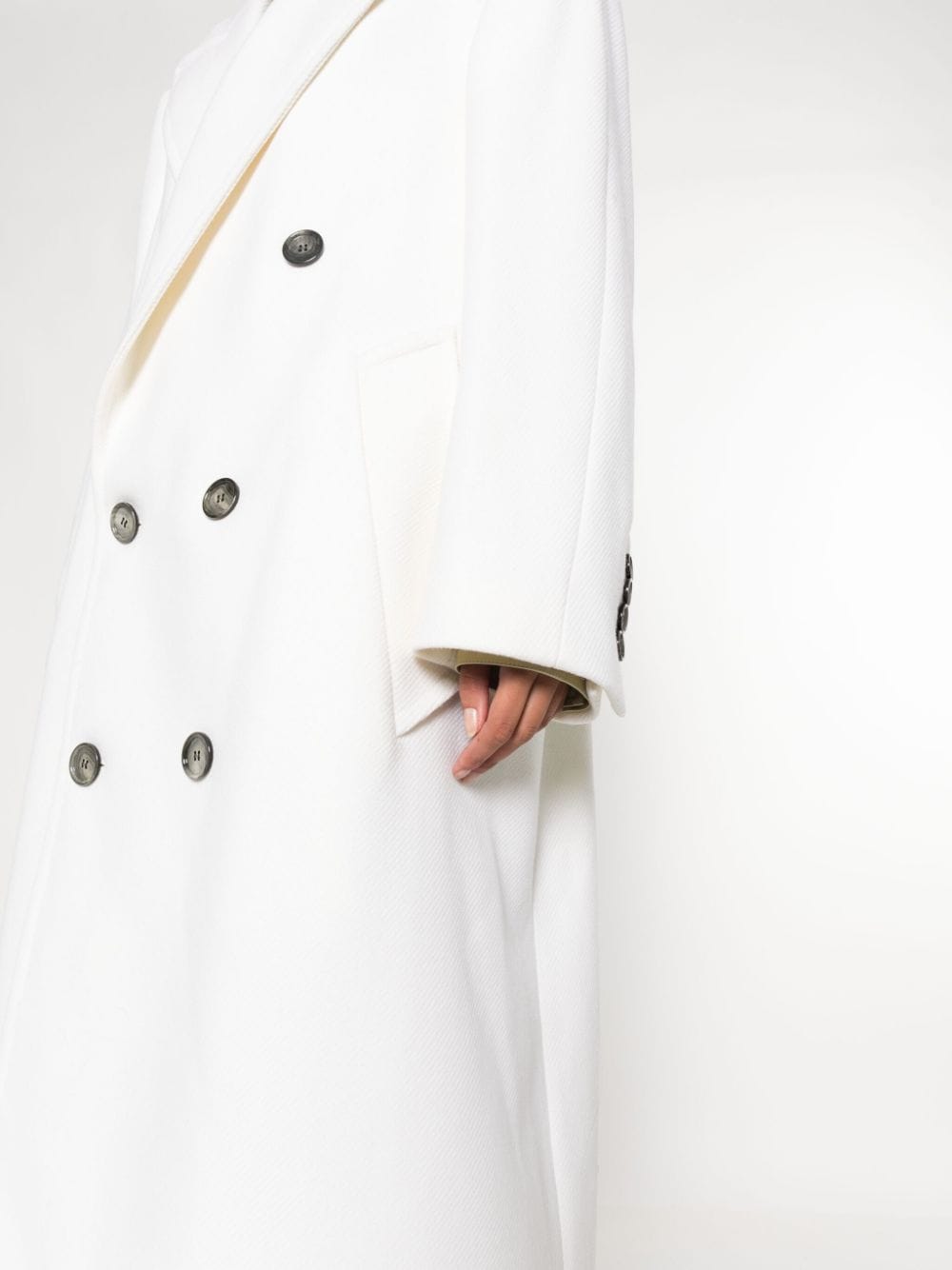 Double-Breasted Ankle-Length Coat